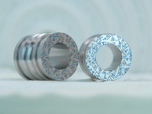 ZIPPER PULLS // TITANIUM MICRO SQUISHY 2-PACK