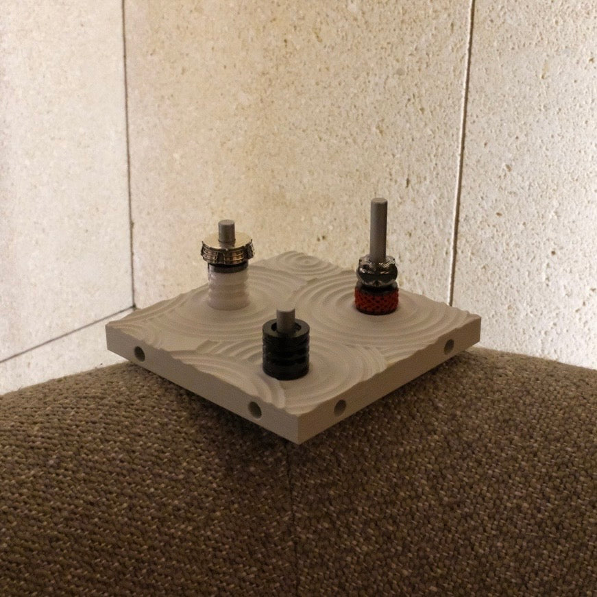Suna EDC Plate// EDC Bead Display Plate (milled out back)