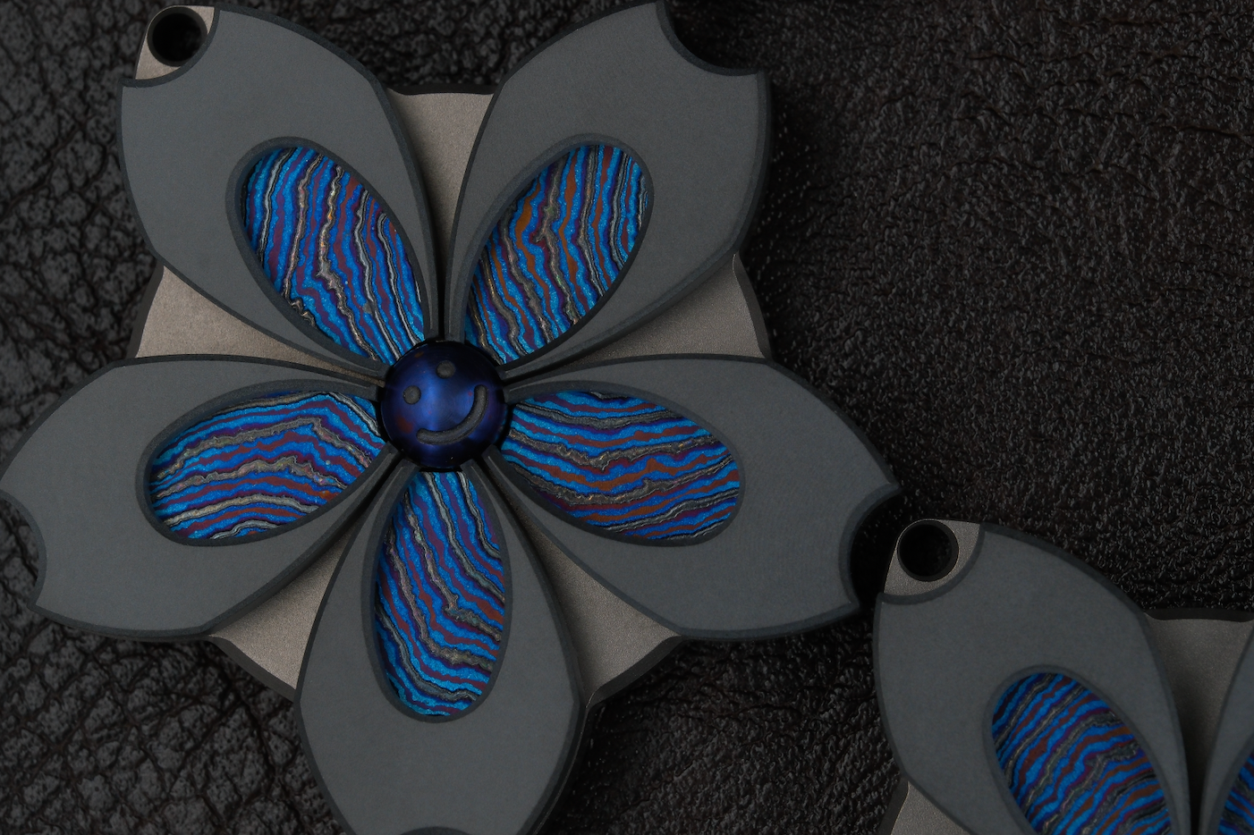 KIZUNA PENDANT // ZIRC 705 OVERLAYS WITH ZIRCUTI INLAYS AND TITANIUM BASE & HARDWARE